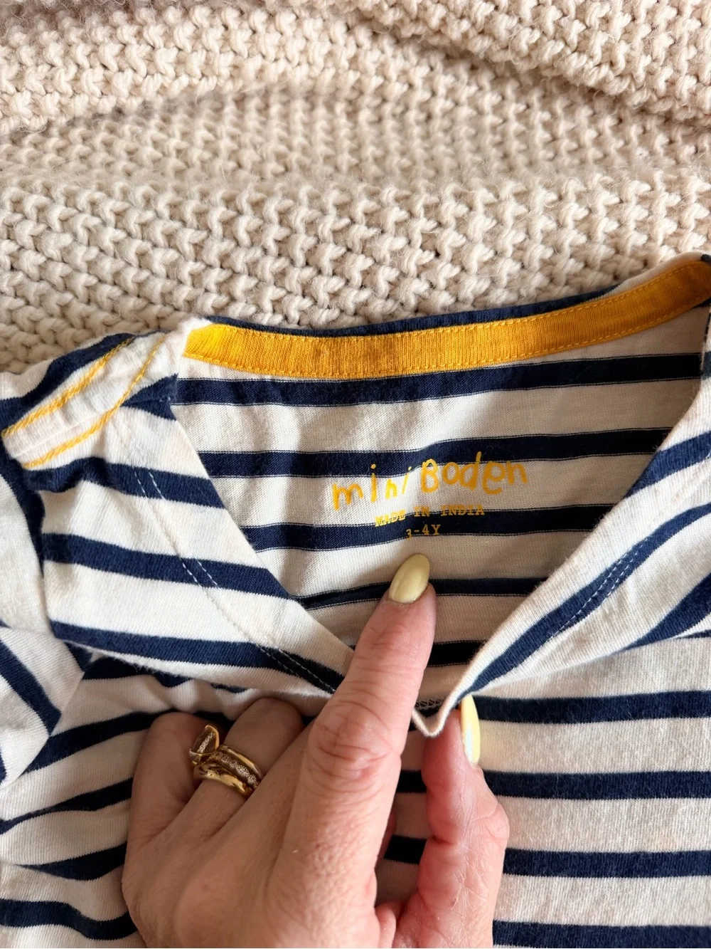 🌼 Mini Boden Striped + Floral Dress | 3–4Y | EUC